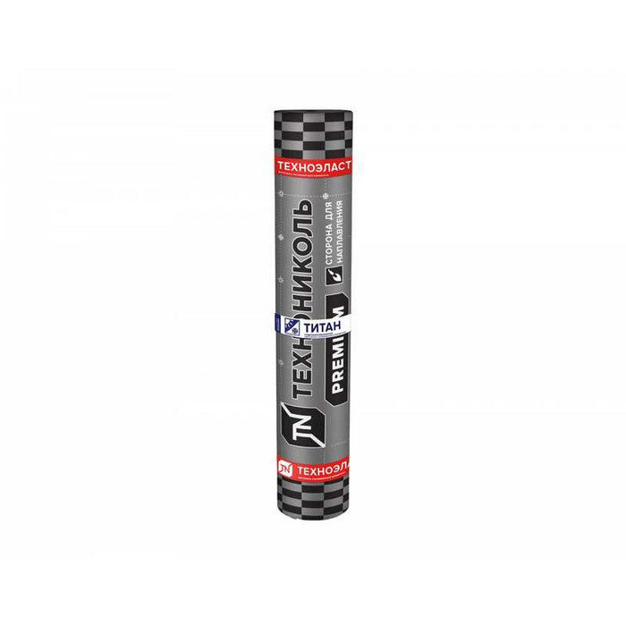 Рулонная кровля Технониколь Техноэласт Титан SOLO ЭКМ базальт красный микс, 8х1